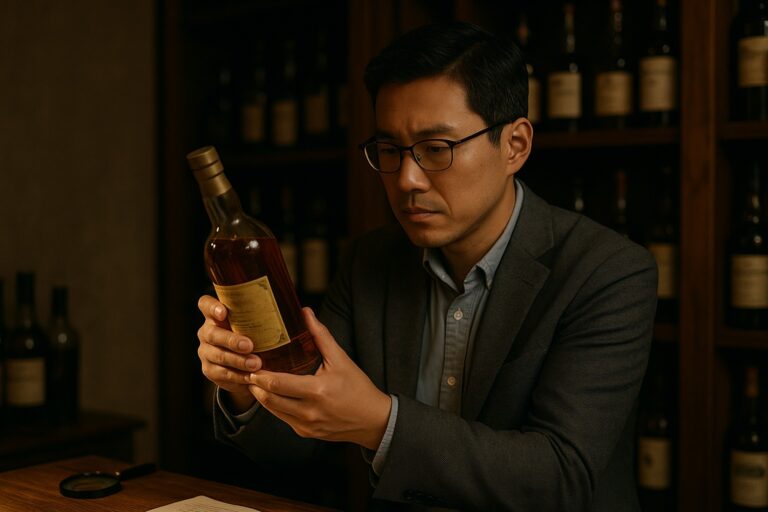 辨別老酒真假的男性