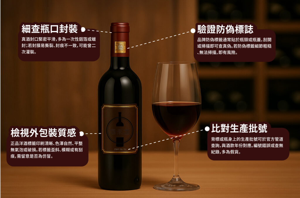 如何辨別真假老酒?掌握四大檢查重點,輕鬆識破假貨 1 辨別真假老酒四大檢查重點